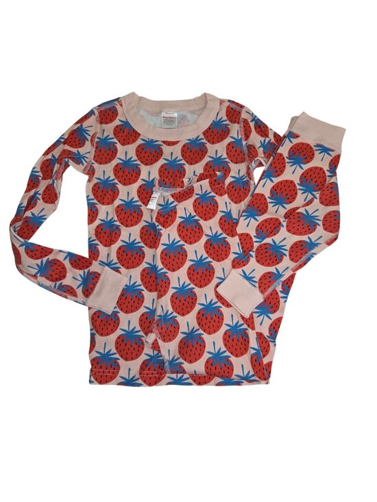 Hanna Andersson Other - Hanna Andersson Girls 8 Strawberry Print Organic Cotton Pajama Set 4397
